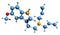 3D image of 5-MeO-DALT skeletal formula