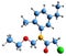 3D image of Acetochlor skeletal formula