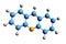 3D image of acridine skeletal formula