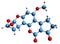 3D image of Aflatoxin B1 exo-8,9-epoxide skeletal formula