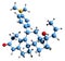 3D image of Aglepristone skeletal formula