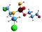 3D image of aldophosphamide skeletal formula