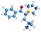 3D image of alpha PHiP skeletal formula