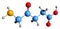 3D image of Aminolevulinic acid skeletal formula