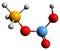 3D image of Ammonium bicarbonate skeletal formula