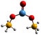 3D image of ammonium carbonate skeletal formula