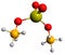 3D image of ammonium sulfate skeletal formula