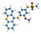 3D image of Amsacrine skeletal formula