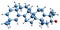 3D image of Amyrin skeletal formula