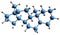 3D image of Androstane skeletal formula