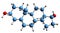 3D image of Androstenediol skeletal formula