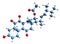 3D image of Anicequol skeletal formula