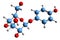 3D image of arbutin skeletal formula