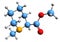 3D image of Arecoline skeletal formula