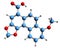 3D image of Aristolochic acid skeletal formula