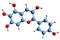 3D image of Aurantinidin skeletal formula