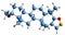 3D image of Azastene skeletal formula