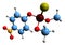 3D image of Azophos skeletal formula