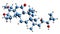 3D image of Balsaminapentaol skeletal formula