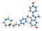 3D image of Bazedoxifene skeletal formula