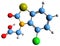 3D image of Benazolin skeletal formula