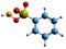 3D image of benzenesulfonamide skeletal formula