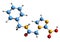 3D image of Benznidazole skeletal formula