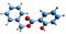 3D image of Benzyl salicylate skeletal formula