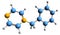 3D image of Benzylpiperazine skeletal formula