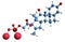 3D image of Betamethasone sodium phosphate skeletal formula