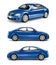 3D Image of Blue Family Car