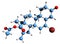 3D image of Bromethenmadinone acetate skeletal formula