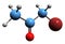 3D image of Bromoacetone skeletal formula