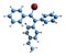 3D image of Broparestrol skeletal formula