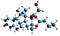 3D image of Budesonide skeletal formula