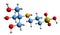 3D image of buffer TAPS skeletal formula