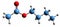 3D image of Butyl acetate skeletal formula