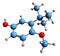 3D image of Butylated hydroxyanisole skeletal formula