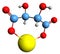 3D image of Calcium tartrate skeletal formula
