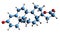 3D image of canrenone skeletal formula