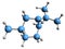 3D image of Caran skeletal formula