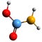 3D image of Carbamic acid skeletal formula