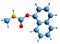 3D image of Carbaryl skeletal formula