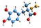 3D image of Carbidopa skeletal formula