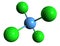 3D image of Carbon tetrachloride skeletal formula