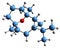 3D image of Caryophyllene oxide skeletal formula