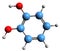 3D image of Catechol skeletal formula