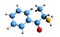 3D image of cathinone skeletal formula