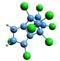3D image of Chlordane skeletal formula