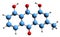 3D image of Chrysophanol skeletal formula